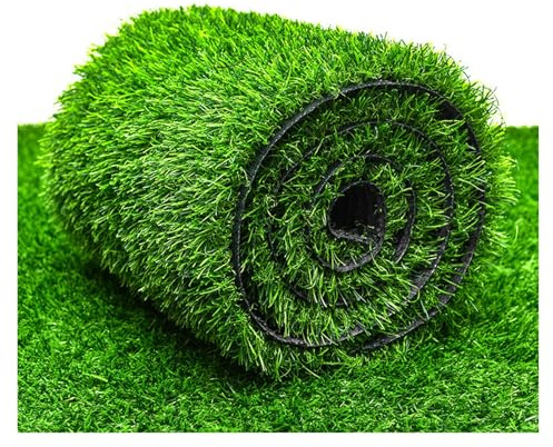 MYJIO Rotolo Erba Sintetica Prato Sintetico Drenante per Interni ed Esterni, Erba Artificiale per Cani, Vasino, Terrazzo, Prato, Decorazione (1x11m/3.28x36.08ft)