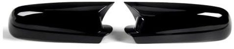 Für VW Für Passat B5 Für Jetta MK4 Für Bora 1998-2005 Seitenflügelspiegelabdeckung Rückspiegelkappen Horn(Gloosy Black)