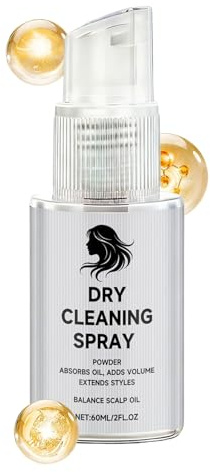 Shampoo a Secco | Volumizzante Rinfrescante da 60 ml | Trattamento per Capelli Scuri Donna,per Vacanza Spiaggia Campeggio Picnic e Eventi