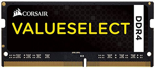 Corsair Value Select - Módulo de memoria de 4 GB (1 x 4 GB, SODIMM, DDR4, 2133 MHz, CL15), negro (CMSO4GX4M1A2133C15)