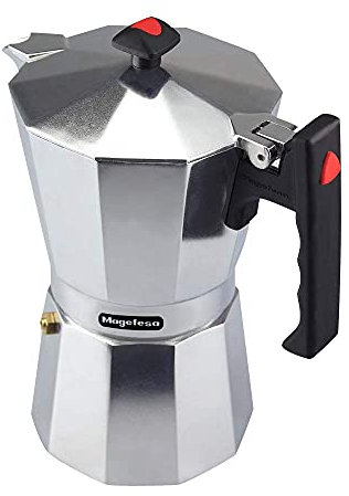 Magefesa Colombia - Cafetière Italienne de 12 Tasses, 600 ml, Aluminium Extra Épais, tous Types de Cuisinières, non Compatible avec Lave-vaisselle et Induction