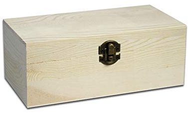 Vetrineinrete® Cassettiera in Legno portagioie 18 Scomparti Scatola per Gioielli minuterie Cofanetto per decoupage Gioielli Contenitore portaoggetti G41