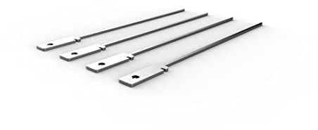 Knister Grillspieße Edelstahl 4er Set - Schaschlikspieße Edelstahl Made in Germany, Designed für Knister Grill, 28cm lang