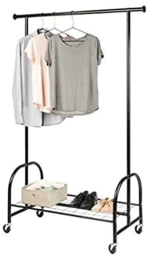 Wenko Perchero transportable Profi, negro, Metal, 121 x 185 x 52 cm
