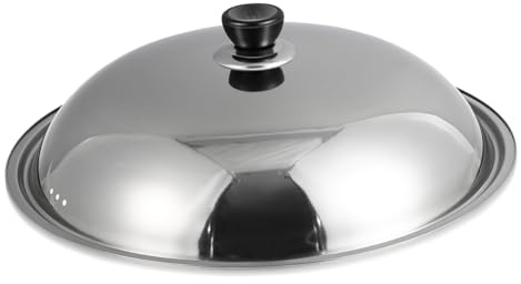 Cabilock Pfannendeckel Edelstahl Topfdeckel Ersatz Durchmesser 36cm Zufälliger Griffstil Verdicken Deckel Universal Für Topf Pfanne Kochgeschirr Küche Kochen Braten