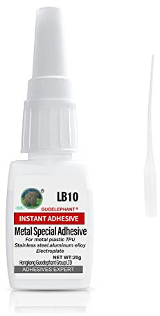 YUE 20g Metal Glue,Glue for Metal,for bonding Between Metal and Metal,Metal and Other Material.Instant Super Glue for Metal,Stainless Steel,DIY Craft,Aluminum Alloy,Metal Tube,Metal Product