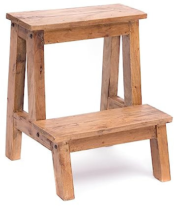 DESIGN DELIGHTS ESCALIERS de Plantes Ficus | Bois dacajou, 50 cm, 2 étages | Escalier pour Plantes, Tabouret pour Fleurs, Escalier pour Fleurs, Support pour Fleurs