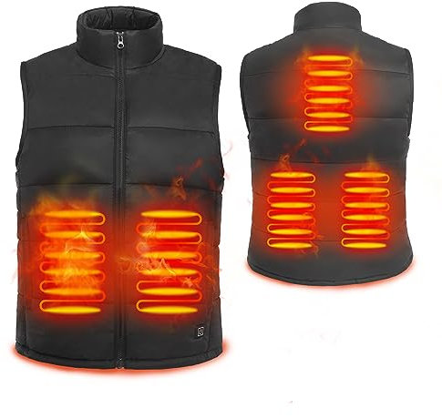 Warm Strom Heated Body Warmer Lightweight Heated Vest for Men Women, Fast Heated Gilet For Outdoor Activitie, Work, Motorcycling, Fishing, S(Battery Not Included),XXL