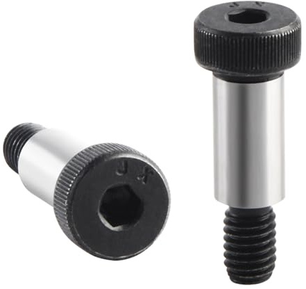 AnRui 4Pcs Alloy Steel Shoulder Bolt 1/2 Shoulder Dia, 1 Shoulder Length, 3/8-16 UNC Thread Hexagon Socket Head Shoulder Screws Bolts