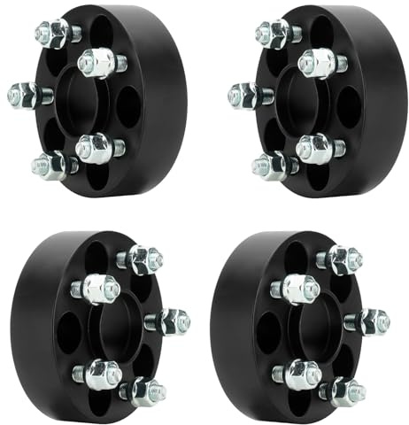 ILONPA 5x100 1.5 (38.1mm) Hubcentric Wheel Spacers for Subaru BRZ Impreza Legacy Forester Outback XV Crosstrek, 12x1.25 Studs fits 5 Lugs Tire Wheel Adapters, Set of 4