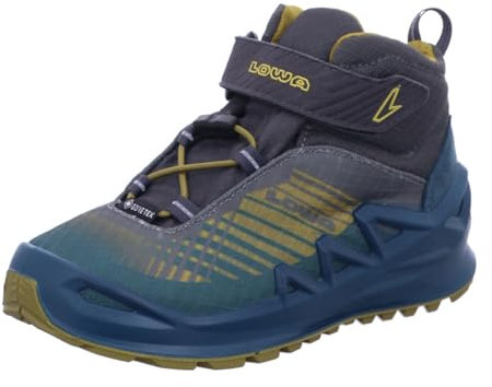 LOWA Stiefel dreiviertel MERGER GTX QC JR petrol/senf 28