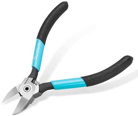 DURATECH Seitenschneider Klein, 129 mm Mini-Drahtschneider, Kleine Schneidezange, Präzisionsschneidezange mit federbelastetem Design, Ideal für Modellbau, Schmuckherstellung und DIY