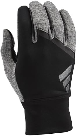 adidas Winter Performance VELOCITY Running Reflective Gloves, Black/Gray, Large/X-Large
