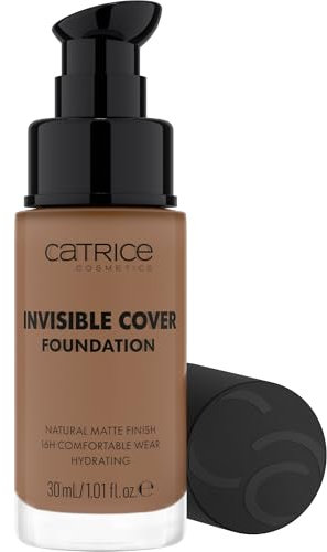Catrice Cosmetics Invisible Cover Foundation, Nr 048W, Nude, feuchtigkeitsspendend, langanhaltend, natürlich, für trockene Haut, vegan, ölfrei, ohne Parabene und Mikroplastikpartikel, 1er Pack (30ml)