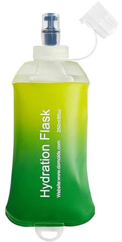 CXWLJL Bouteille d'eau souple de 250 ml pour la course, la randonnée, les voyages, le cyclisme et l'escalade – Vert dégradé