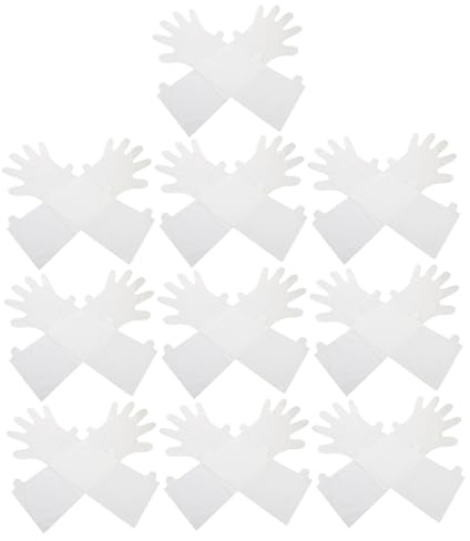 Mikikit 10par Justerbara För Fuktbehandling Händer Transparenta Handmasker Touchscreen Kompatibla Perfekta För Spa Och Hembruk
