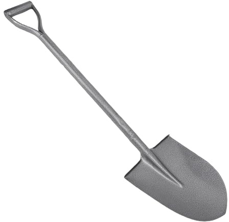 Yechiry 39.4in All Metal Shovel Heavy Duty, D Handle Shovel Incisive Point Trowels with Ergonomic Non-Slip Grip and Pedal Platform for Gardening Camping