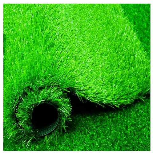Rotolo di erba artificiale per esterni, spessore 20 mm, realistico, tappetino per prato sintetico, per patio, giardino, area cani e animali domestici, tappeto verde (5 x 2 m)