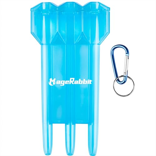 MageRabbit Dart Case,3 Darts Kapazität, Darts Aufbewahrungsbox,Professionelles Dart Etui mit Aufbewahrung(Blau)