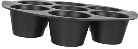 Toyvian Molde de Silicona para Tartaletas Cavidades Resistente al Calor para Horno y Freidora de Aire Molde para Bizcochos y Postres DIY Pequeño para Repostería Doméstica