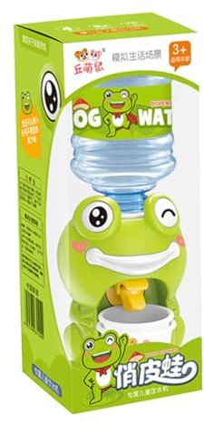 Abaodam Juguete Dispensador de Agua para Mini Verde, Fuente de Agua Potable Creativa Desmontable, Juguete Educativo para Interior y Exterior, Dispensador de Bebidas Infantil