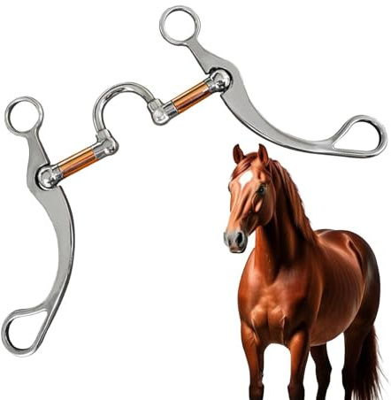 Pareti di cavallo - Attrezzatura equestre anti-trazione | Morsi di bocca di cavallo in acciaio inossidabile per allenamento, lavoro di ranch all'aperto, equitazione di controllo facile