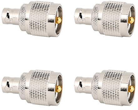 Stylebest 4 st BNC hona till SO239 hanadapter, tillförlitlig koax-kontakt för BNC-antenner och Wi-Fi-radior, enkel plug and play-installation, mässingsmaterial