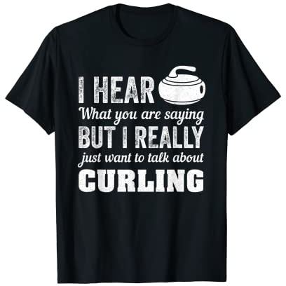 Curling Curler Broom Precision Sport Rink Curling T-Shirt