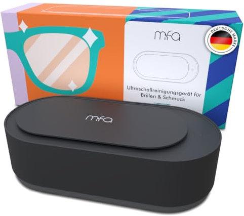 mfa® | Appareil de nettoyage par ultrasons pour lunettes de vue, bijoux en argent (bain d'argent) | Bac à ultrason pour verres, bijouterie | Nettoyeur ultrasonique pour lunette | Ultrasonic Cleaner