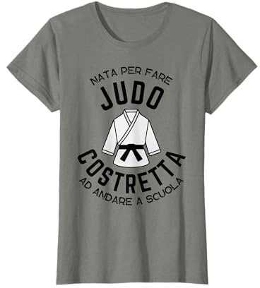 Judo Judoka Judoista Bambina Ragazza Divertente Maglietta
