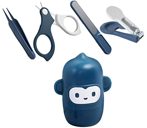 ibasenice Baby-maniküre-set – Baby-nagelknipser-set Mit Schere Nagelfeile Und Pinzette – Sicherer Nagelschneider Für Neugeborene Säuglinge Und Kleinkinder