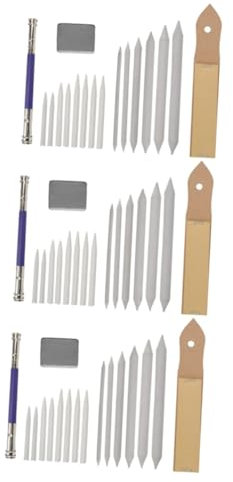 Operitacx 3st Papiermischstumpf Mixer Für Papierkunst Radiergummi-extender Bleistiftstummel Schleifpapierspitzer Papiermischstümpfe Bleistifte Skizzieren Sandpapier Mischen