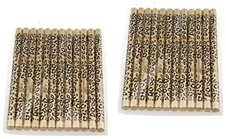 MAGICLULU Pinsel Für Augenbrauenstifte 2Er Set 12Tlg Eyelinerstift mit Pinsel Brauenstift wasserdicht Augenbrauenpuder Leopard Shell Augenbrauenstift