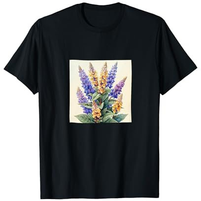 Anise Hyssop Bouquet Floral Pastel Colors Graphic T-Shirt