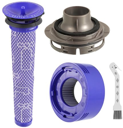 HUAREW Filtro di Ricambi per Dyson V8 V7 | 1 Coperchio Posteriore Motore e 1 Filtro Posteriore e 1 Sostituzione Del Set di Pre -filtro
