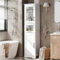 Garvee Mueble de baño Alto, Estrecho, con Puertas y Estante Ajustable, de 170 cm, para lavandería, Cocina, Sala de Estar y Espacios pequeños (Blanco)