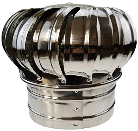 XAXIAOZ Comignolo Girevole, Protezione Anti-Uccelli in Acciaio Inox, Cappa per Camino Multiuso Anti-Corrente discendente (500 mm)