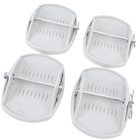 Acouto Juego de Almohadillas para Gato, Almohadillas de Soporte Robustas con Pasador de Acero Inoxidable para Estabilidad del Remolque RV, Base Anti-hundimiento Ideal para Acampar y Uso Al Aire
