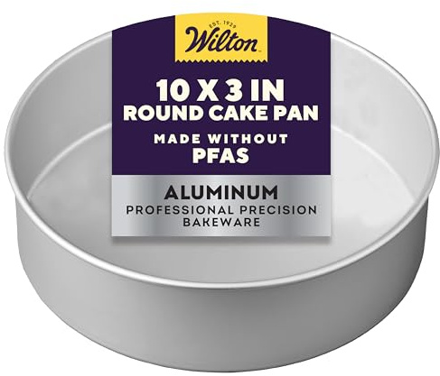 Wilton 2105-6104 Round Cake Tin, Aluminium 25.4cm (10in)