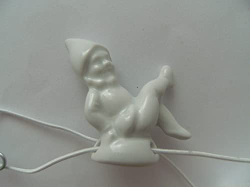 Lindner Porzellan Tropfenfänger Zwerg, weiß, für Kaffee- oder Teekannen, Gartenzwerg