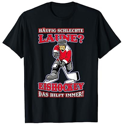 Eishockey Hilft Immer Eishockeyspieler Eishalle Eis Geschenk T-Shirt