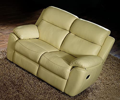 Mapo Möbel Ledersofa Kinosofa Relaxcouch Fernsehsofa 2631-2-gelb