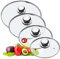 KADAX Topfdeckel-Set, Universaldeckel aus Glas mit griff, hitzebeständiger Deckel-set in verschiedenen Größen, Pfannendeckel-set, Glasdeckel für Topf, Pfanne (20+24+26+28cm, Metallgriff)