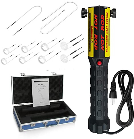 SOLARY, Kit de Chauffage à Induction Magnétique 1000W, sans Flamme, 10 Bobines, pour Enlever les Vis Rouillées