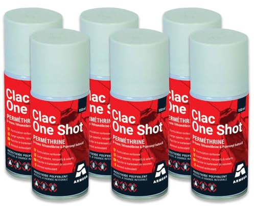 NUISIPRO - Fumigènes Anti Punaises de lit & Puces - Effet Choc - Lot de 6 diffuseurs