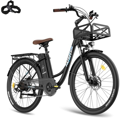 Fafrees F26 Lasting [ Offiziell ] E Bike Damen 26 Zoll 36V 20,3AH Akku, E-Bike Herren 250W, Elektrofahrrad 25km/h, E Fahrrad Ebike, Elektrische Mountainbike 120kg für Erwachsene