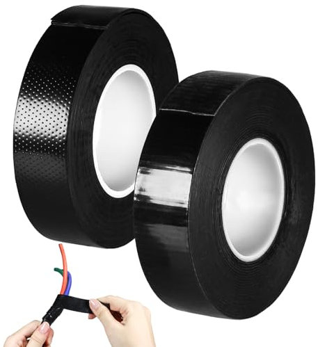 2 Multi-Purpose Self-Welding Waterproof Black Insulation Tape - Natural Rubber, 10kv High-Voltage Strength for Cable & Pipe Repair