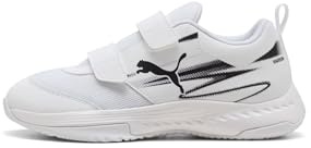 PUMA Unisex barn Varion Ii V Jr inomhus domstol sko, Puma vit Puma svart, 33 EU