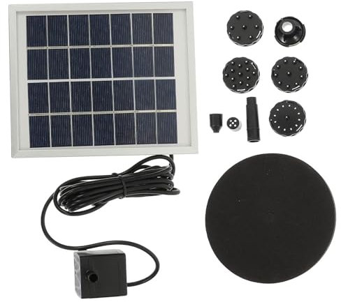 Kisangel Outdoor Garten Solarbetriebene Teichpumpe Kunststoff Schwimmender Wasserspiel Brunnen Für Terrasse Und Wasserbecken