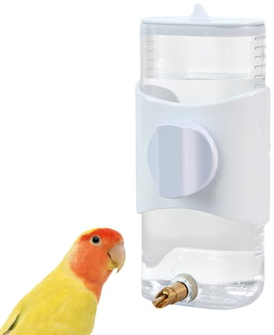 Wasserflaschen Vögel, 280ml Automatischer Vogelkäfig Wasserspender, Kleintiertränke für Vogel, Papageien, Sittiche, Nymphensittiche, Wellensittiche, Finken, Unzertrennliche